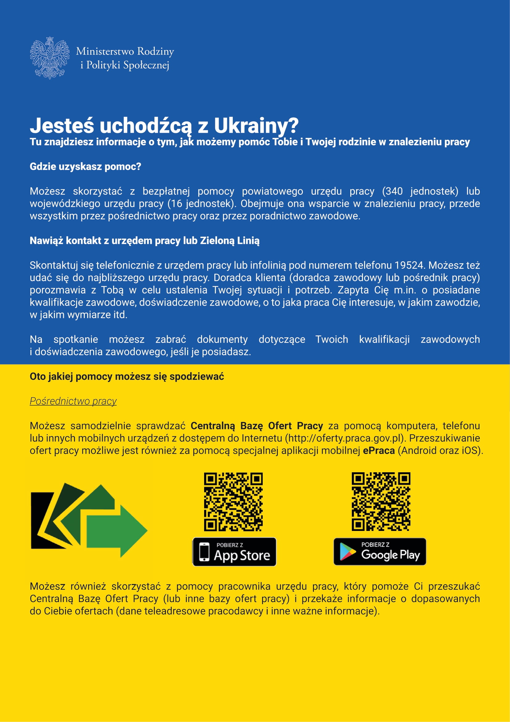 Informacja o pomocy dla uchodźców z Ukrainy